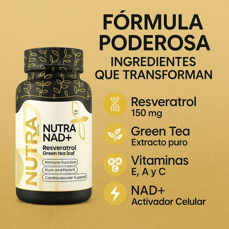 NAD + Resveratrol - Capsulas de reparación celular - OFERTA 2X1