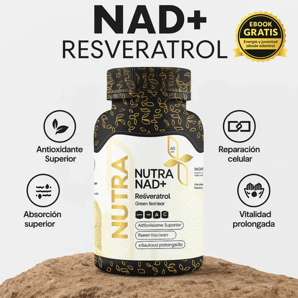 NAD + Resveratrol - Capsulas de reparación celular - OFERTA 2X1