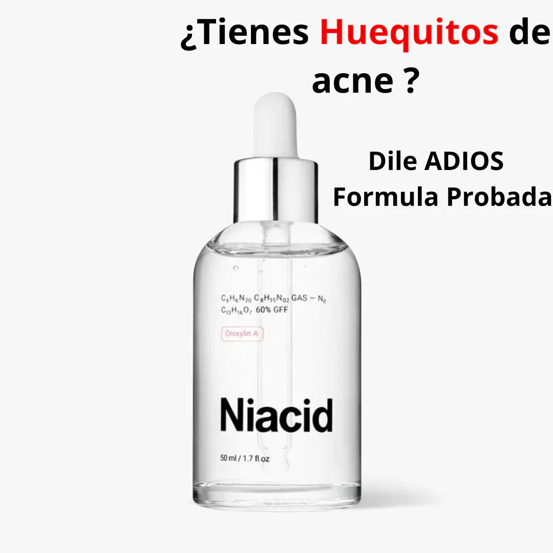 Niacid elimina cicatrices y puntos negros de acné