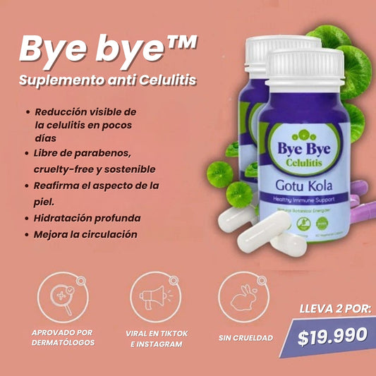 Cápsulas Bye Bye Celulitis – Elimina la Celulitis y Moldea tu Figura