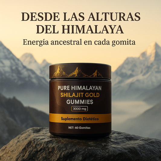 ShilajitGold – Gomitas de Shilajit Puro del Himalaya para Energía y Vitalidad.