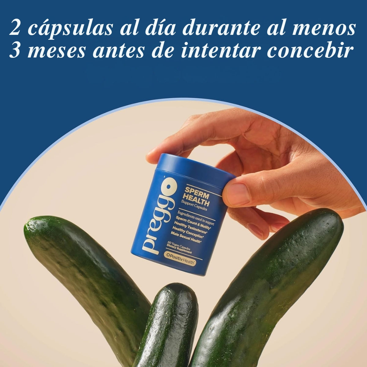 PREGGO Cápsulas de salud espermática para hombres